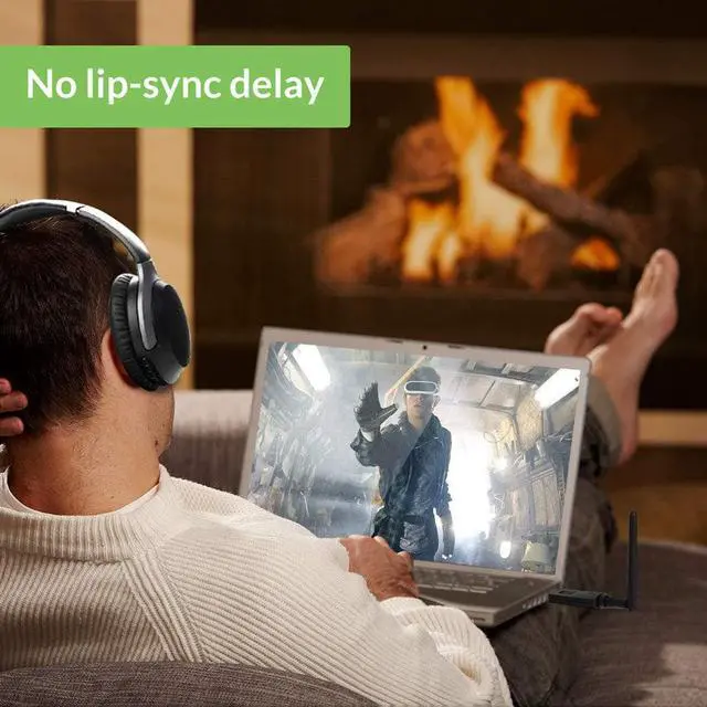 Alt view image 6 of 7 - Long Range Bluetooth 5.0 USB Audio Adapter for PC Laptop Mac PS4 PS5 Linux, Superior Sound Wireless Audio Dongle for Headphones Speakers, aptX Low Latency, Plug and Play (Audio ONLY)