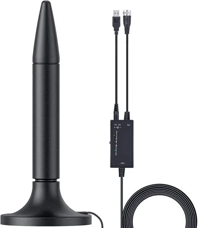 Main image of Amplified HD Digital TV Antenna, 300 Miles Long Range Reception Indoor HDTV Antenna with Amplifier, Support 4K 1080P VHF UHF TV Channels and All TV