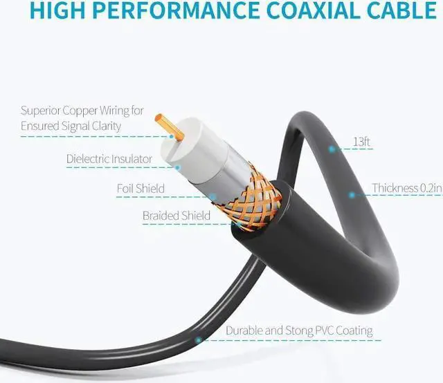 Alt view image 5 of 5 - Amplified HD Digital TV Antenna, 300 Miles Long Range Reception Indoor HDTV Antenna with Amplifier, Support 4K 1080P VHF UHF TV Channels and All TV