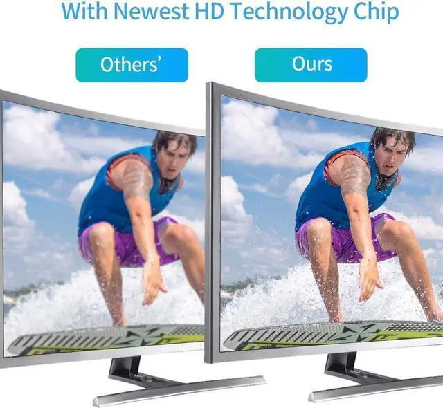 Alt view image 3 of 5 - Amplified HD Digital TV Antenna, 300 Miles Long Range Reception Indoor HDTV Antenna with Amplifier, Support 4K 1080P VHF UHF TV Channels and All TV