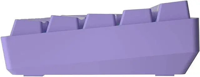 Alt view image 2 of 6 - GK61 Mechanical Gaming Keyboard - 61 Keys Multi Color RGB Illuminated LED Backlit Wired Programmable for PC/Mac Gamer (Gateron Optical Blue, Lavender)