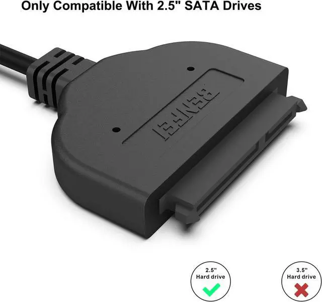 Alt view image 7 of 7 - SATA to USB Cable, BENFEI USB 3.0 to SATA III Hard Driver Adapter Compatible for 2.5 inch HDD and SSD