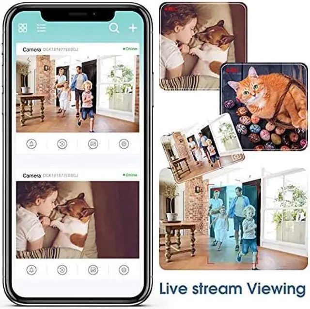 Alt view image 2 of 5 - 4K Hidden Camera Smoke Detector WiFi Spy Camera Hidden Cameras HD 1080P Small Camera Night Vision and Motion Detection Spy Cameras for Home Security Nanny Cams