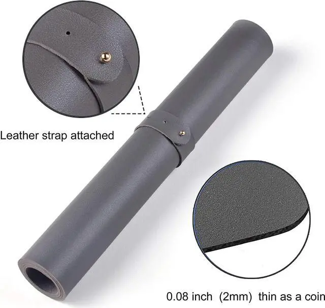 Alt view image 3 of 7 - Dual Sided PU Leather Desk Pad, Mouse Pad, Office Desk Mat, Non-Slip Laptop Desk Pad, Waterproof Desk Writing Pad for Office and Home (31.5" x 15.7", Black)