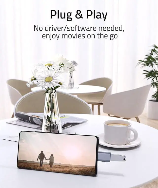 Alt view image 2 of 7 - USB C to USB Adapter Pack of 2 USB C Male to USB3 Female Adapter Compatible with MacBook Pro 2021 iMac iPad Mini 6/Pro MacBook Air 2022 and Other Type C or Thunderbolt 4/3 Devices Space Blue