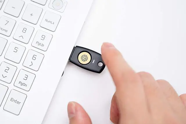 Alt view image 2 of 6 - FIDO Security Key T110 FIDO2 U2F Two Factor Authentication USB Key PIN+Touch (Non-Biometric) USB-A Type
