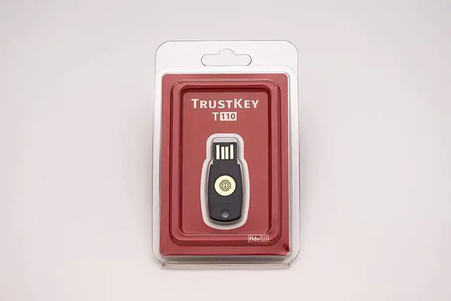 Alt view image 4 of 6 - FIDO Security Key T110 FIDO2 U2F Two Factor Authentication USB Key PIN+Touch (Non-Biometric) USB-A Type