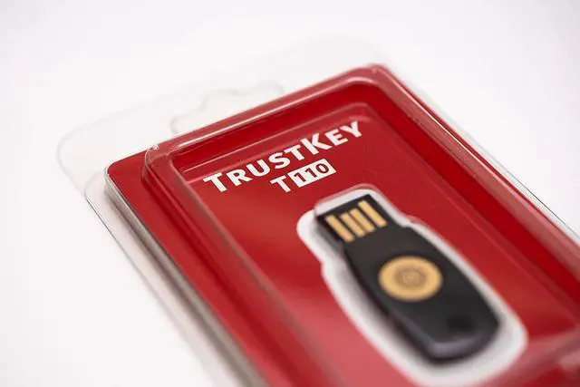 Alt view image 6 of 6 - FIDO Security Key T110 FIDO2 U2F Two Factor Authentication USB Key PIN+Touch (Non-Biometric) USB-A Type