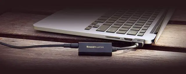 Alt view image 5 of 7 - Labs Sound Blaster Play! 3 External USB Sound Adapter for Windows and Mac. Plug and Play (No Drivers Required). Upgrade to 24-Bit 96Khz Playback