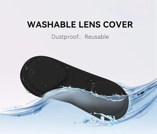Alt view image 6 of 7 - VR Face Cover and Lens Cover Compatible with Meta/Oculus Quest 2, Sweatproof Silicone Face Pad Mask & Face Cushion for Oculus Quest 2 VR Headset, Washable Lightproof Anti-Leakage