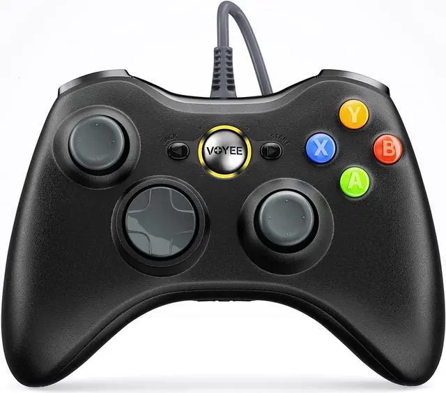 Main image of PC Controller, Wired Controller Compatible with Microsoft Xbox 360 & Slim/PC Windows 10/8/7, with Upgraded Joystick, Double Shock | Enhanced