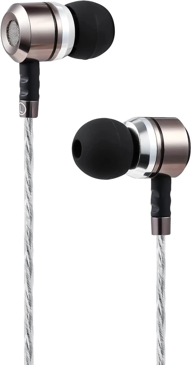 Alt view image 5 of 7 - Earbuds Wired in Ear Headphones with Tangle-Free Cord Noise Isolating Earphones Deep Bass Case Ear Buds 3.5 mm Jack Plug