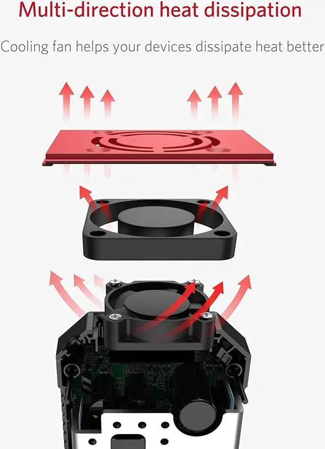 Alt view image 4 of 7 - 300Watt Pure Sine Wave Power Inverter Car Adapter DC 12V to AC 110V with 4.2A Dual Smart USB Ports
