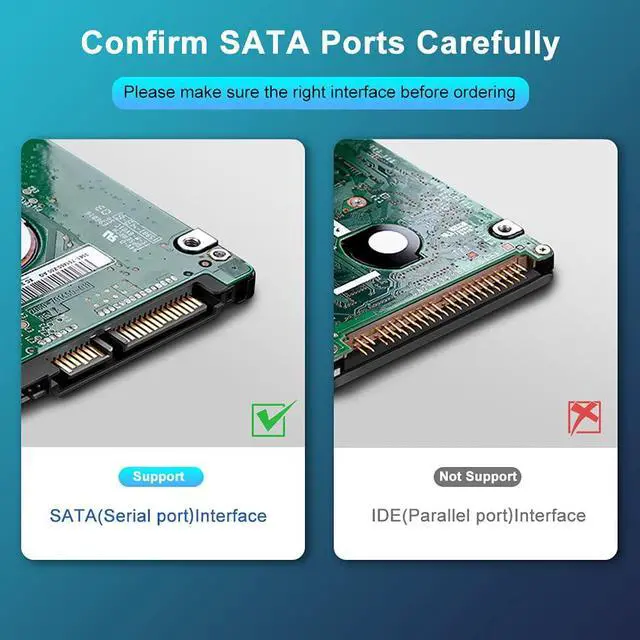 Alt view image 2 of 7 - SATA III Cable, 6Gbps 90 Degree Right Angle HDD SDD Data Cable, SATA 3.0 Nylon Braided Cable with Locking Latch for SATA HDD, SSD, CD Driver, CD Writer(20 Inch, Black,5 Pack)