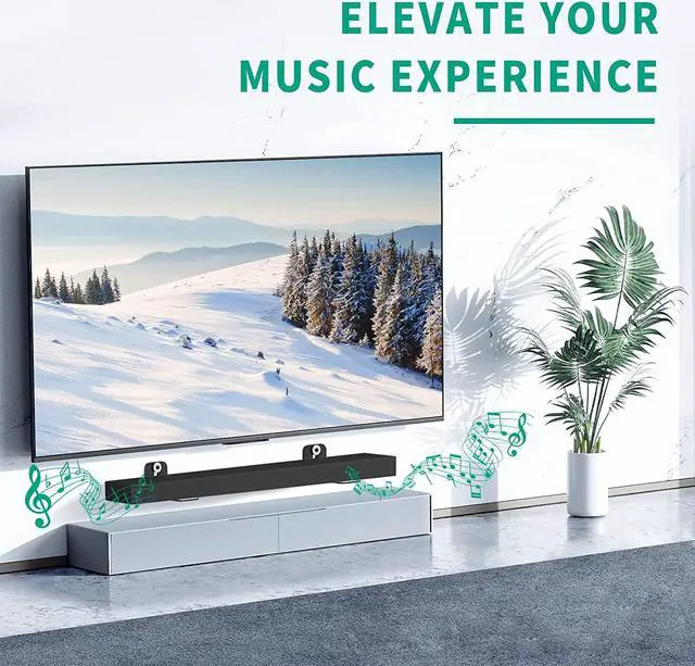 Alt view image 6 of 6 - Universal Soundbar Wall Mount Bracket Floating Wall Shelf for Samsung, Sony, LG, Nakamichi, Polk Audio, Vizio, Roku, Onn Soundbar Mount Mounting Bracket Sound Bar Mount Under TV