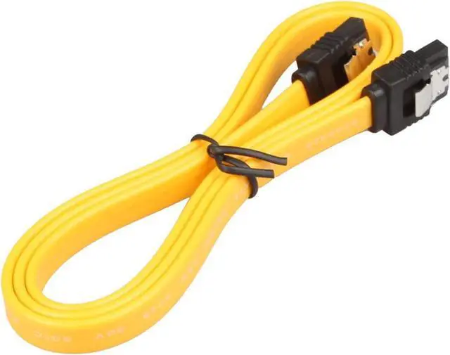 Alt view image 3 of 6 - 2Pack 32in Long SATA Cable 6gb Straight with Locking Latch(Yellow)