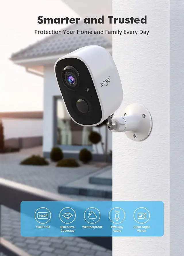 Alt view image 5 of 6 - Security Cameras Wireless Outdoor - Spotlight & Siren, 1080P Battery Powered WiFi Cameras for Home Security, AI Motion Detection, Color Night Vision, 2-Way Talk, Waterproof, SD/Cloud