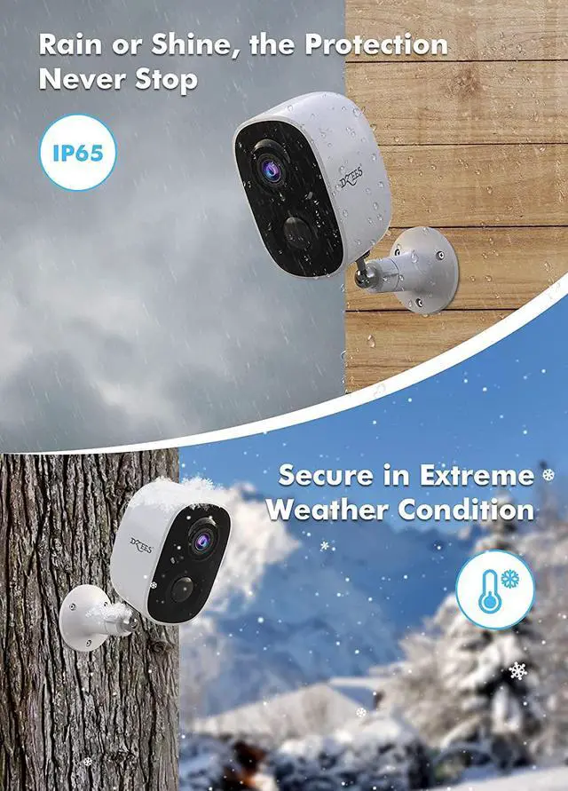 Alt view image 6 of 6 - Security Cameras Wireless Outdoor - Spotlight & Siren, 1080P Battery Powered WiFi Cameras for Home Security, AI Motion Detection, Color Night Vision, 2-Way Talk, Waterproof, SD/Cloud