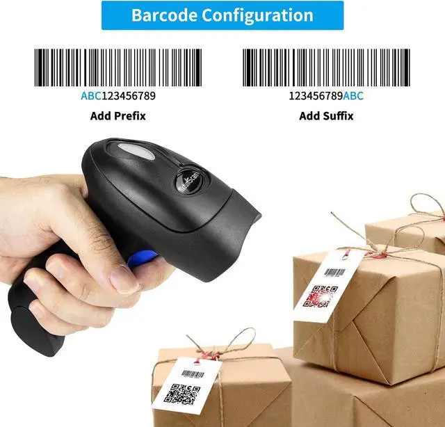 Alt view image 7 of 7 - Bluetooth QR Barcode Scanner with Stand, 3 in 1 Wireless 1D 2D Bar Code Scanner USB Image Bar Code Reader for Computer, Tablet, iPhone, iPad, Android