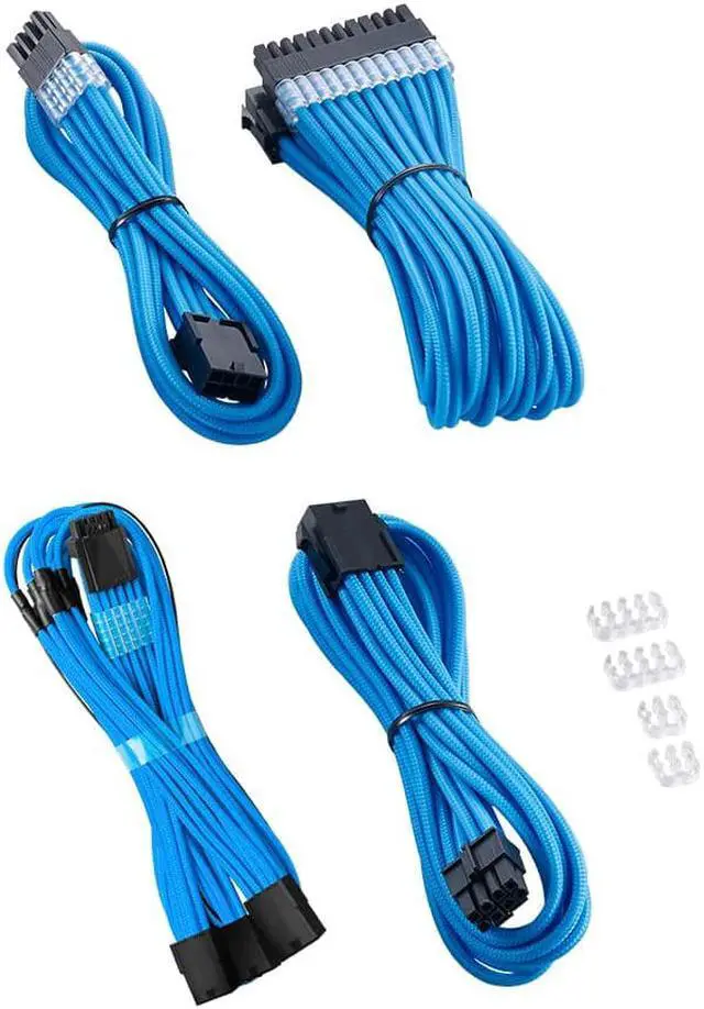 Alt view image 2 of 4 - CableMod Pro ModMesh 12VHPWR Cable Extension Kit (Light Blue)