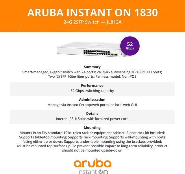 Aruba Instant On 1830 24-Port Gb Smart Switch - 24x 1G | 2X SFP