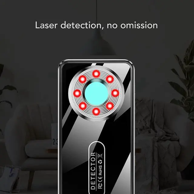 Alt view image 5 of 7 - T2 Hidden Camera Detector Anti Spy Detector Anti Listening Conceal Camera Detector GPS Positioning 1MHz to 8000MHz for Home Office Car