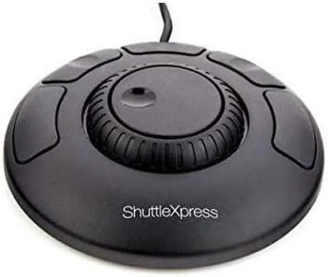 Alt view image 3 of 7 - Contour ShuttleXpress NLE Multimedia Controller with 5 Programmable Buttons - Mac and Windows Compatible Bundle with Blucoil Mini USB Type-A Hub with 4 USB Ports, and 5-Pack of Reusable Cable Ties
