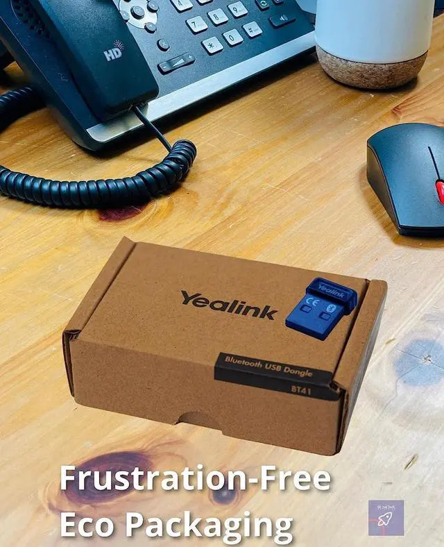 Alt view image 7 of 7 - Yealink BT41 Bluetooth Adapter USB Dongle Accessory for Headphones/Headsets - for Yealink IP Phones T27G, T29G, T46G, T48G, T41S, T42S, T46S, T48S, T53, GTW Microfiber