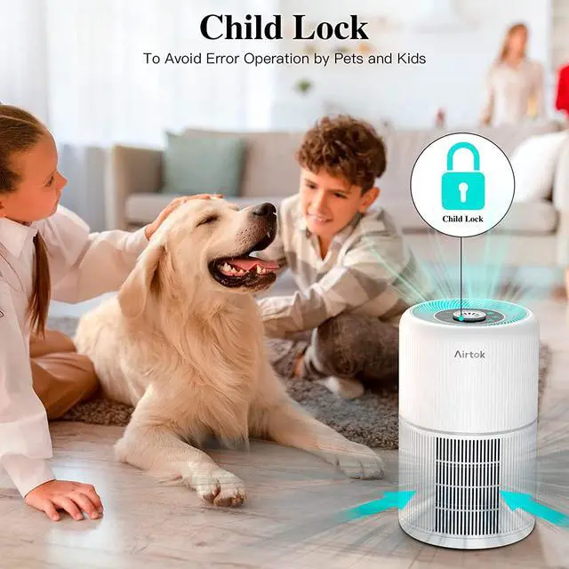 Alt view image 6 of 7 - Air Purifier for Bedroom Home with Fragrance Sponges | 4-In-1 H13 True HEPA Air Filter for Smoke Dust Pollen Pet Dander Odors,99.97% Removal to 0.1 Microns | Ozone-Free, Night Light