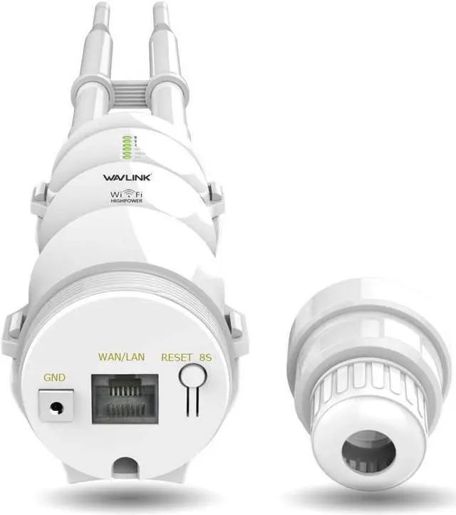 Alt view image 2 of 7 - WAVLINK Outdoor WiFi Range Extender AC600 High Power Weatherproof Outdoor WiFi Extender for Backyard,Dual Band 2.4 & 5GHz Long Range Wifi Extender,Support WiFi Access Point/Repeater/Router/Bridge Mode