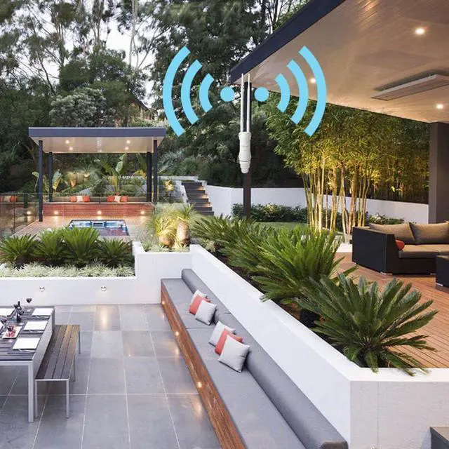 Alt view image 5 of 7 - WAVLINK Outdoor WiFi Range Extender AC600 High Power Weatherproof Outdoor WiFi Extender for Backyard,Dual Band 2.4 & 5GHz Long Range Wifi Extender,Support WiFi Access Point/Repeater/Router/Bridge Mode