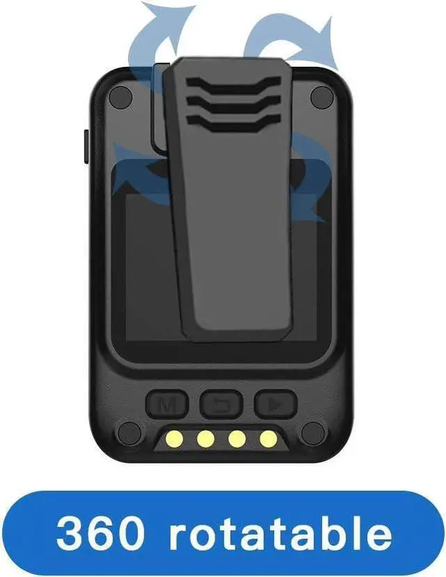 Alt view image 5 of 7 - CammPro 128GB Body Worn Camera H.265 Coding 11 Hours Recording Ultralight 1440P HD Video Body Camera, Night Vision, Premium Surveillance Pocket Wearable Camera Recorder for Security and Personal Use