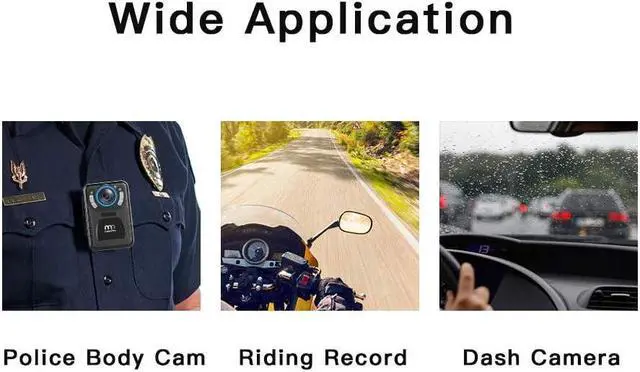 Alt view image 6 of 7 - CammPro 128GB Body Worn Camera H.265 Coding 11 Hours Recording Ultralight 1440P HD Video Body Camera, Night Vision, Premium Surveillance Pocket Wearable Camera Recorder for Security and Personal Use