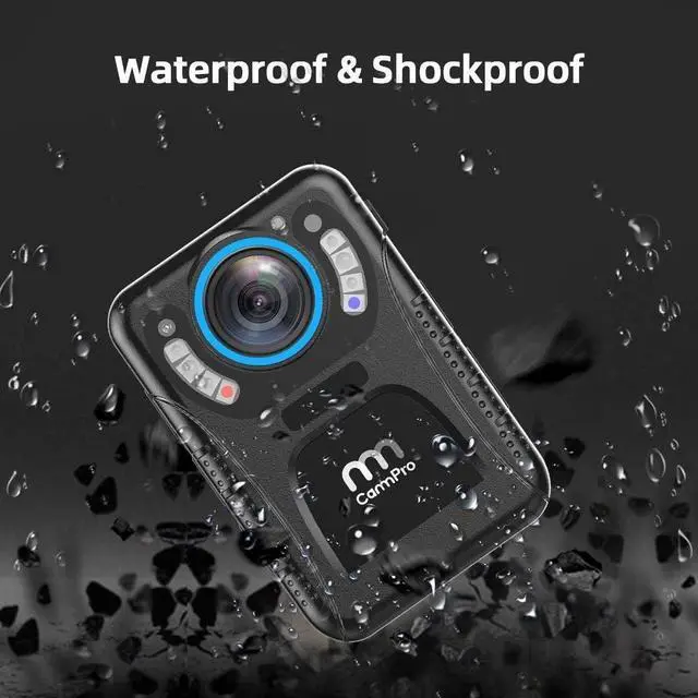 Alt view image 4 of 7 - CammPro 128GB Body Worn Camera H.265 Coding 11 Hours Recording Ultralight 1440P HD Video Body Camera, Night Vision, Premium Surveillance Pocket Wearable Camera Recorder for Security and Personal Use