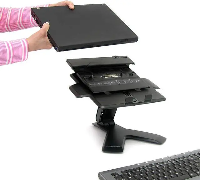 Alt view image 7 of 7 - Ergotron  Neo-Flex Elevated Laptop Stand for Desk, 6 Inch Adjustable Height  for Laptops up to 21 Inches  Black