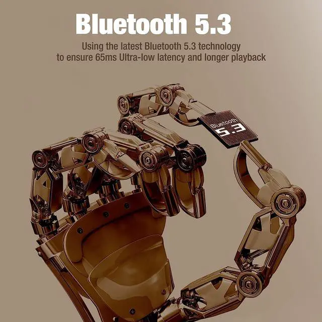 Alt view image 5 of 6 - Aiertuon Wireless Bluetooth 5.3 Gaming Earbuds, 3D Stereo Clear Call Noise Canceling in-Ear Headphones, 65ms Low-Latency TWS Headphone Compatible for iPhone Android, with Fidget Spinner, RGB Lights