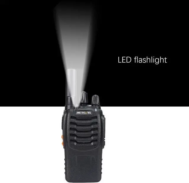 Alt view image 5 of 7 - Retevis H-777 Walkie Talkies for Adults Long Range Hand Free Handheld Rechargeable Two Way Radio Business 2 Way Radios with Charger (6 Pack)