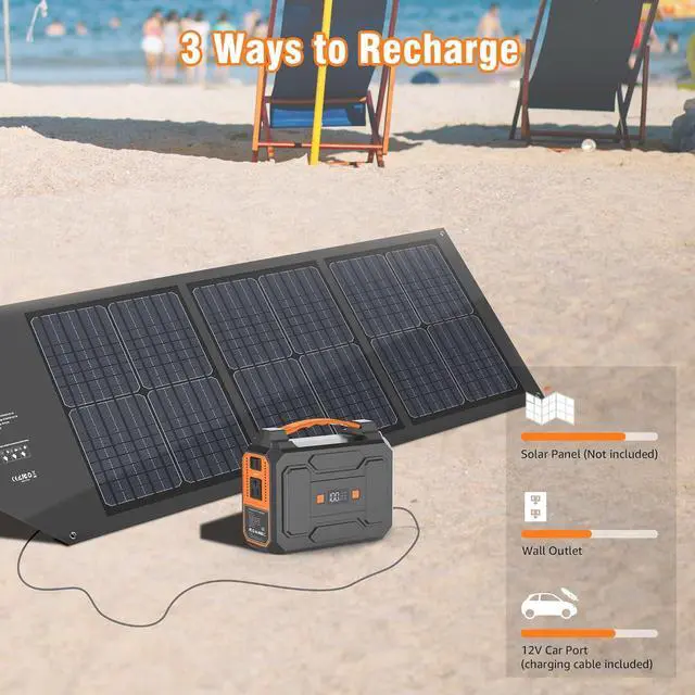 Alt view image 3 of 7 - Apowking Portable Power Bank with AC Outlet, 146Wh/39600mAh 110V/100W Laptop Charger Battery Backup, External Battery Pack Power Supply for Home Emergency Outage, Outdoor Camping RV Trip Adventure