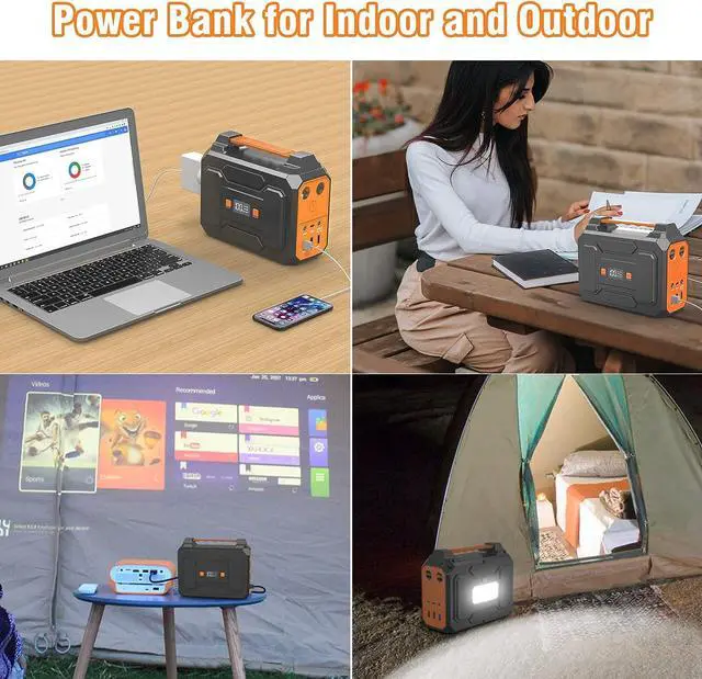 Alt view image 5 of 7 - Apowking Portable Power Bank with AC Outlet, 146Wh/39600mAh 110V/100W Laptop Charger Battery Backup, External Battery Pack Power Supply for Home Emergency Outage, Outdoor Camping RV Trip Adventure