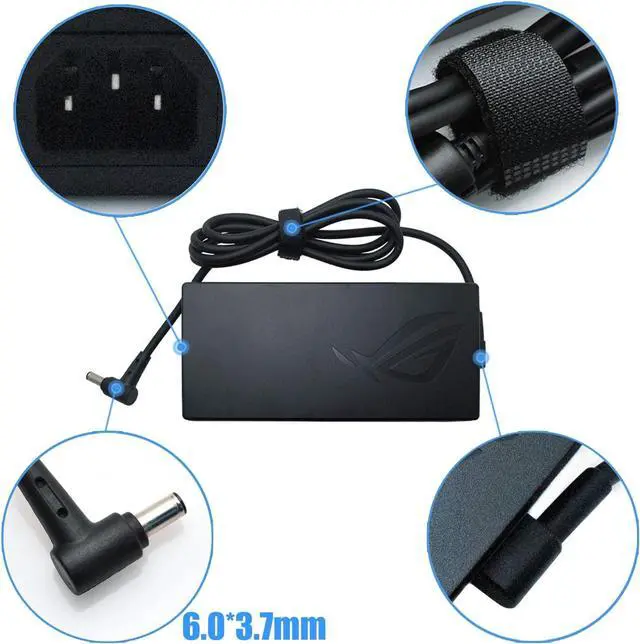 Alt view image 5 of 6 - New 200W AC Charger Fit for ASUS ROG Zephyrus ADP-200JB D AC Adapter, for ASUS ROG Zephyrus G15 GA503 GA503QM GA503QS GA503QR TUF Dash F15 FX516PR FA506QR Gaming Laptop 20V 10A Charger
