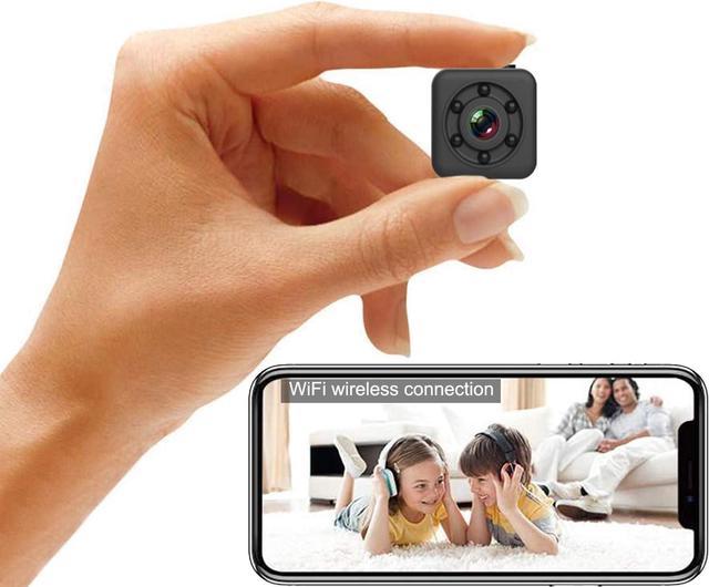Mini Spy Camera 1080P Full HD Hidden Camera via Wireless WiFi Connection  and App Control, Cop Cam with Audio and Video Magnetic Waterproof Night  Vision for Indoor and Outdoor 