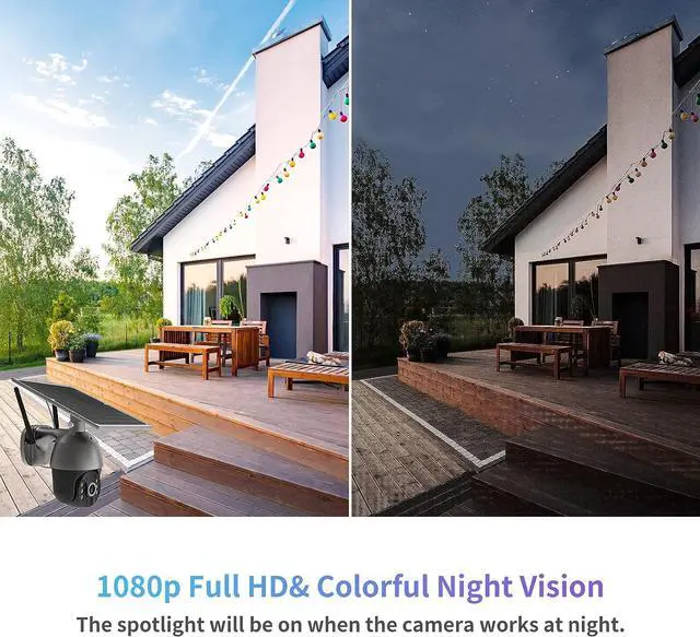 Alt view image 6 of 6 - SOLIOM S600 3G/4G LTE Outdoor Solar Powered Cellular Security Camera Wireless,Pan Tilt 360°View Spotlight,1080p Night Vision,2 Way Talk,PIR Motion Sensor,No WiFi,US Version