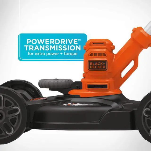 Alt view image 5 of 5 - BLACK+DECKER Electric Lawn Mower, String Trimmer, Edger, 3-in-1, Corded