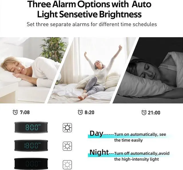 Alt view image 7 of 7 - Hidden Camera Clock with 15W Wireless Spy Camera Charger, Nanny Cam and 160 Degree Wide Angle, HD 1080P Secret House Camera with APP Control, Night Vision and Motion Detection for Home Outdoor