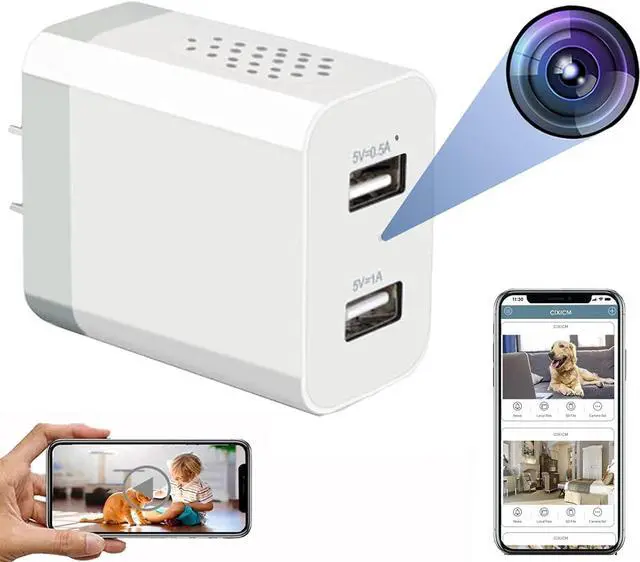 Main image of Spy Camera, Hidden Camera Charger, WIFI Spy Camera Hidden Camera, HD 1080P Spy Cam, Mini Nanny Cam Hidden Camera, Secret Camera, Indoor Hidden Security Camera- Motion Detection&Remote View