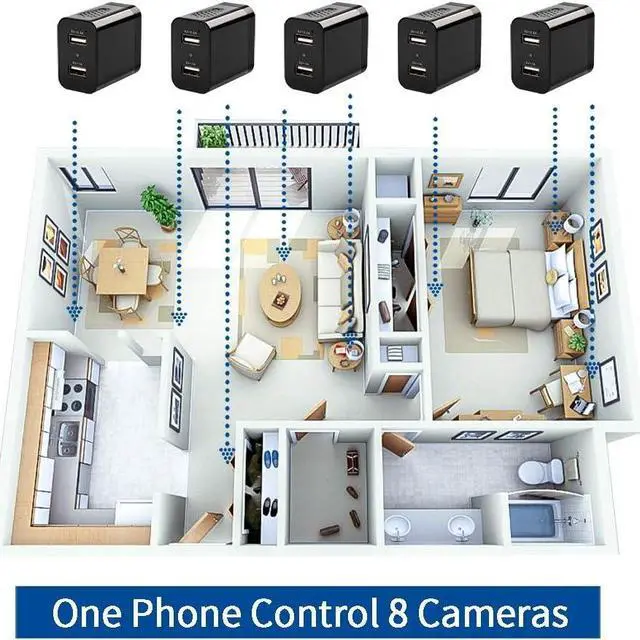 Alt view image 7 of 7 - Spy Camera, Hidden Camera Charger, WIFI Spy Camera Hidden Camera, HD 1080P Spy Cam, Mini Nanny Cam Hidden Camera, Secret Camera, Indoor Hidden Security Camera- Motion Detection&Remote View