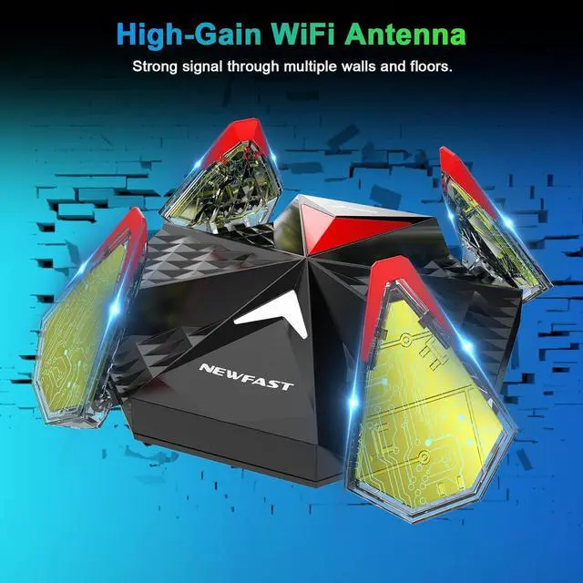 Alt view image 3 of 7 - NEWFAST WiFi 6 USB 3.0 Adapter for Gaming PC, The First AX5400 Tri-Band Esports Wireless Adapter for Desktop PC Laptop, Gigabit Speed Wireless Network Adapter WiFi Dongle Supports Windows 11/10