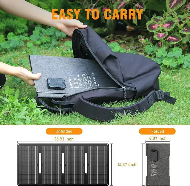 Alt view image 5 of 7 - 200W Solar Generator, 146Wh Portable Power Station with Pure Sine Wave AC Outlet, Backup Lithium Battery, 40W Solar Panel Charger for Outdoors Camping Travel Hunting Emergency