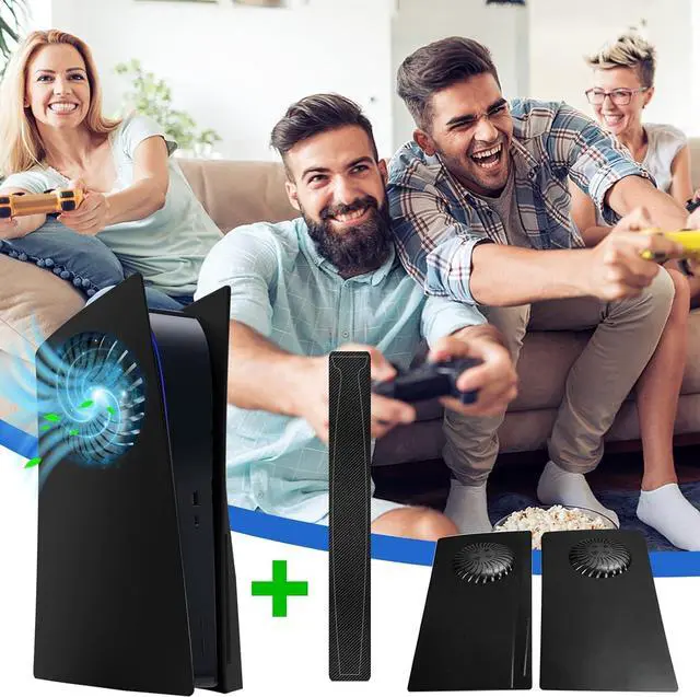 Alt view image 7 of 7 - PS5 Plates with Cooling Vent, Hard PS5 Face Plates with PS5 Middle Skin, ABS Shockproof PS5 Replacement Shell Anti-Scratch PS5 Cover PS5 Plates for PS5 Console Disc Edition