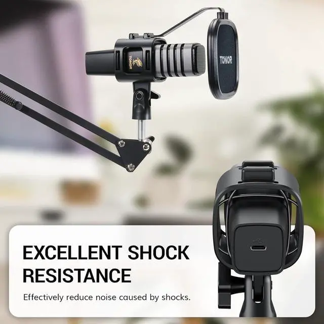 Alt view image 5 of 7 - Microphone Kit, PC Podcast Recording Cardioid Condenser Computer Mic Set for Gaming, Streaming, Singing, Voice Over, YouTube, Studio Mic Bundle with Adjustable Arm Stand, TC30+